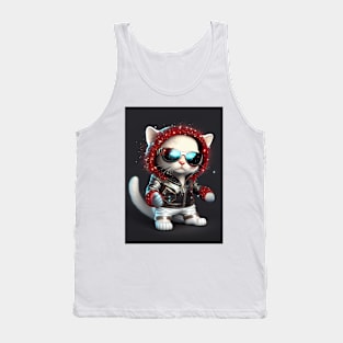 Cute Space Cat - Anime Art design Tank Top